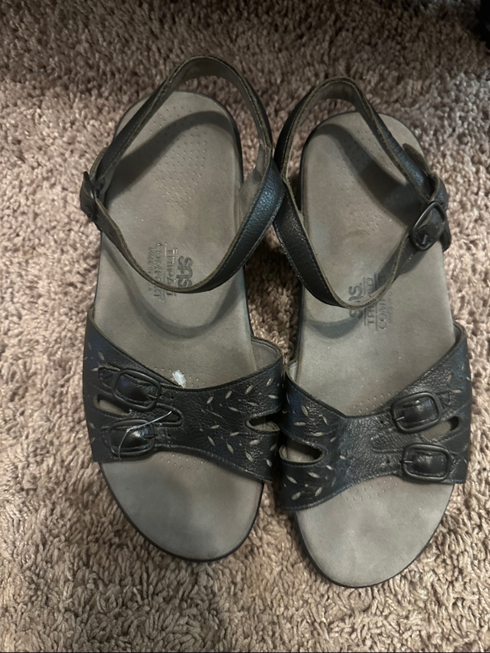 SAS Women’s Black Slingback Sandals